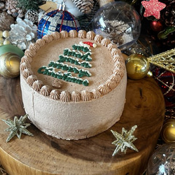 X'mas tree cake / 4号サイズ/クリスマスケーキ/クリスマス2024 3枚目の画像