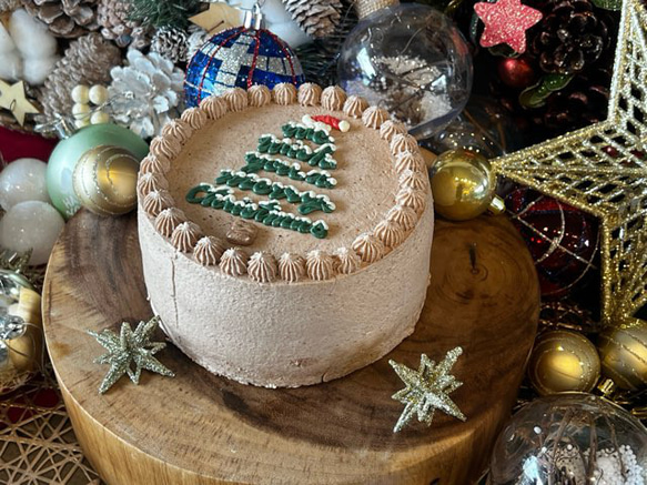 X'mas tree cake / 4号サイズ/クリスマスケーキ/クリスマス2024 3枚目の画像