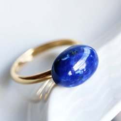 天然石ラピスラズリ 「絵画の宝石」9号〜18号 フリーサイズ 6ct