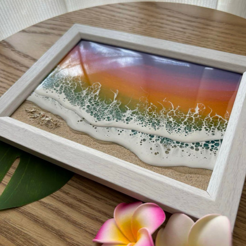 レジンアート オーシャンアート 2L判フォトフレーム マジックアワー
