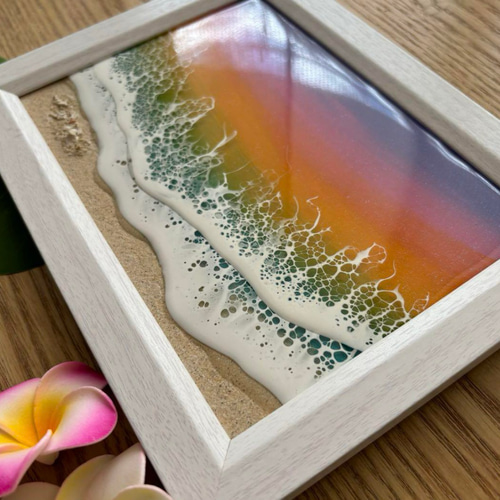 レジンアート オーシャンアート 2L判フォトフレーム マジックアワー