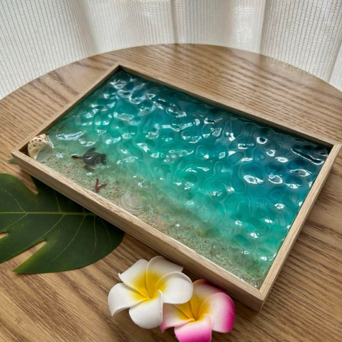 【レジンアート】波紋アート／15cm × 20cm／枠なし レジンアート】波紋アート／15cm × 20cm／枠なし