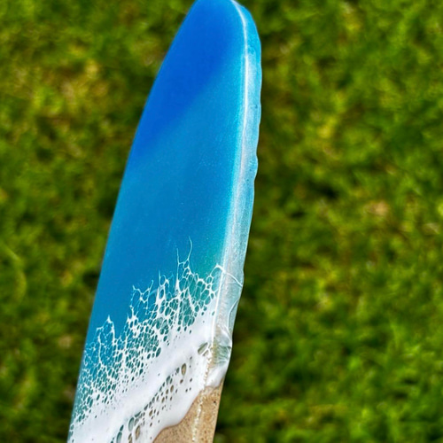 レジンアート 海アート オーシャンアート サーフボード 20cm 沖縄 珊瑚