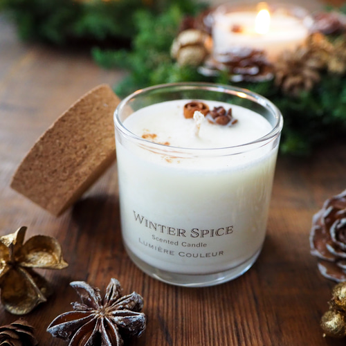 Winter Spice フルーツポマンダーのクリスマスキャンドル キャンドル