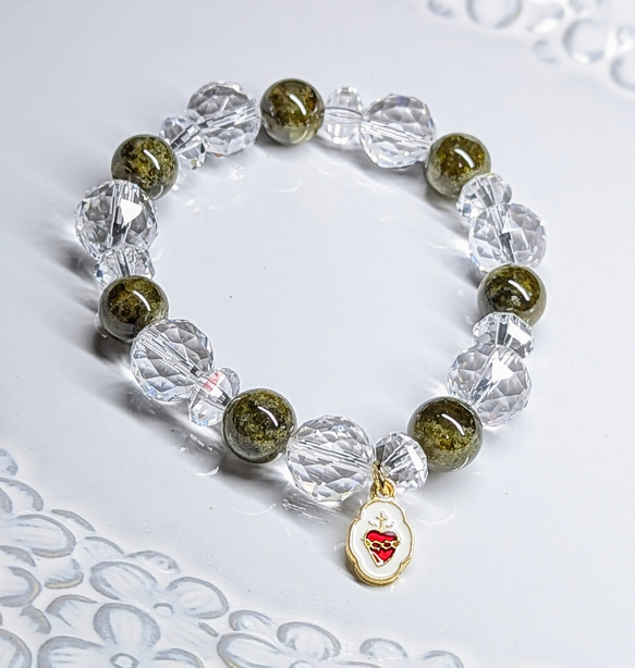 ✨豊かさを受け取る為のクリスタル✨グリーンガーネット&クリア