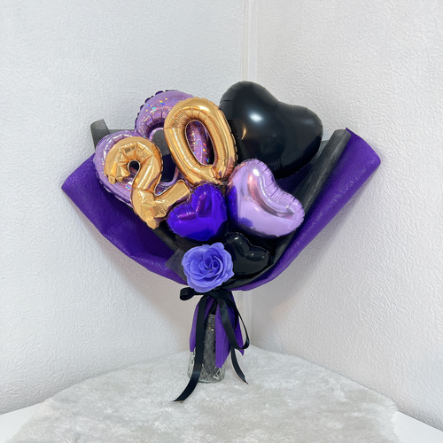 全23色】バルーンブーケ/Mサイズ/成人式/卒業/卒園/卒団/バルーンへの