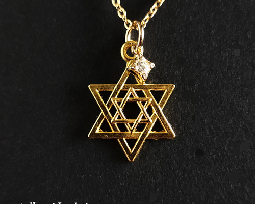 ☆ダビデの星 ネックレス☆ ~Stars of David~ Gold ver