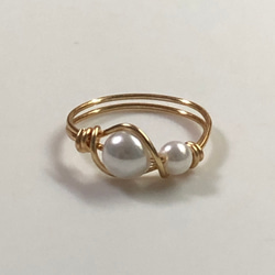 ガーネット 18KGP 指輪 天然石 フリーサイズ オープンリング（7〜11号