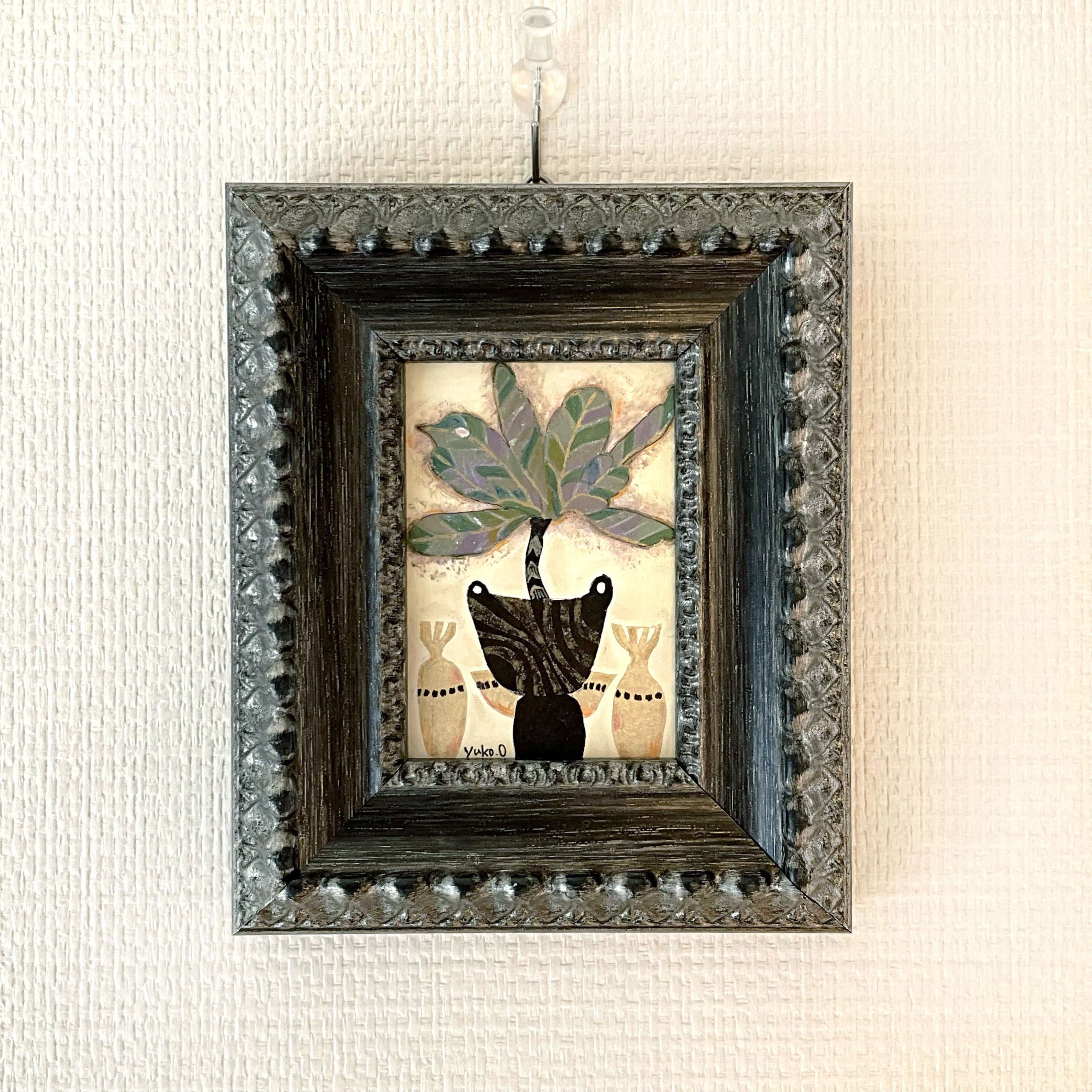 【絵画】ボタニカルアート　「こぶし」原画