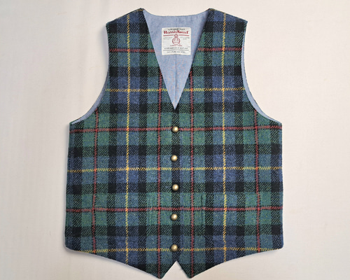 【一点物】ハリスツイード パッチワークベスト XLサイズ[OT0003] 一点物】ハリスツイード パッチワークベスト XLサイズ[OT0003]