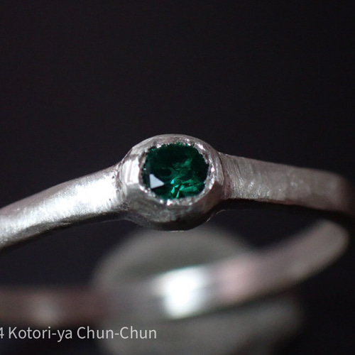 [z203]エメラルドグリーン シルバーリング 7.0g エメラルドグリーン シルバーリング z203]エメラルドグリーン シルバー