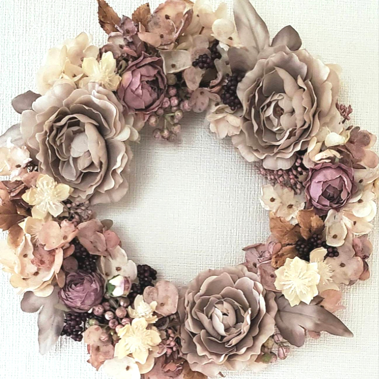 アンティークカラーのリース*33cm*『Creema限定』