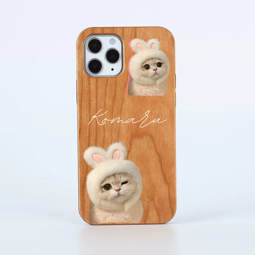 ペット　お写真　ネコ　名前入り　ケース　カバー　オーダーメイド Amazon.co.jp: iphoneケース 写真入り 猫犬ペット カップル 家族