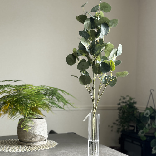 溢れない水】ユーカリポポラス 造花 多肉植物 flowershop28 通販