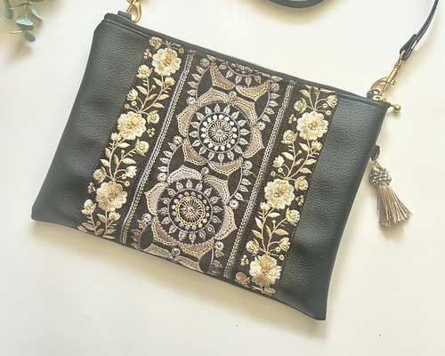 めぐ様　インド刺繍リボンポシェット　Classic3600 めぐ様 インド刺繍リボンポシェット Classic3600