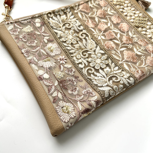 めぐ様　インド刺繍リボンポシェット　Classic3600 めぐ様 インド刺繍リボンポシェット Classic3600 インド刺繍リボン