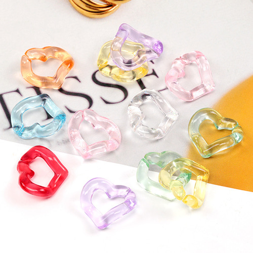 A5622 30個 アクリルチェーンパーツ クリアチェーンパーツ 切れ目あり