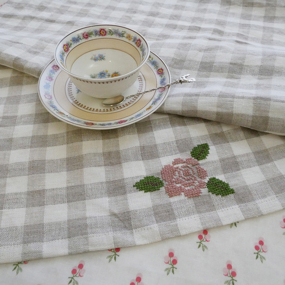 リネン　トーション　ローズ　ピンク 2枚目の画像