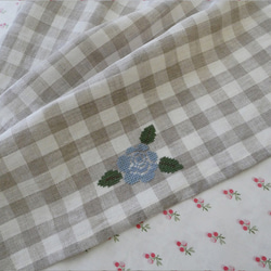 リネン　トーション　ローズ　ブルー 4枚目の画像