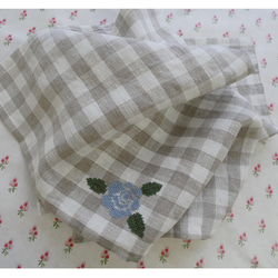 リネン　トーション　ローズ　ブルー 5枚目の画像