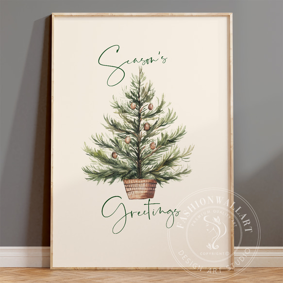 アートポスター クリスマスツリー ナチュラル 北欧風 シンプルモダン