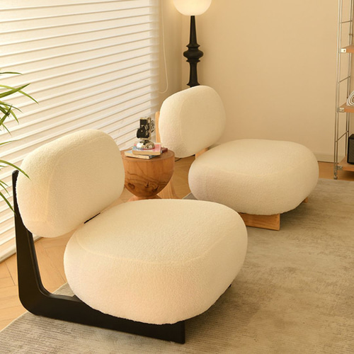 新品未使用】デザインソファ＆オットマン｜北欧モダン インテリア 椅子