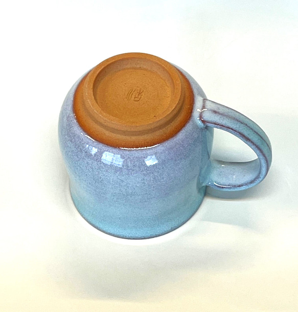 【晋六窯】若草色（緑）マグカップ　たっぷり入るマグカップ 5枚目の画像