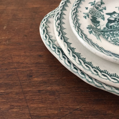 アンティークままごと用小皿 キッズプレート ままごとキッチン