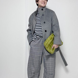 【美品】エムズグレーシー♡スタンドカラー　へプラムショートジャケット　42 美品】エムズグレーシー♡スタンドカラーへプラムショート