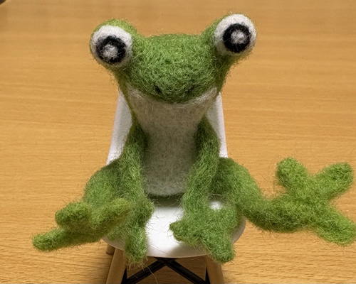 羊毛フェルト かえる マスコット 羊毛フェルト ねこ 通販 18519972