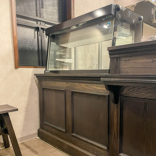 ケーキ屋さんショーケースレジカウンター（W2500オーク材）スイーツ店