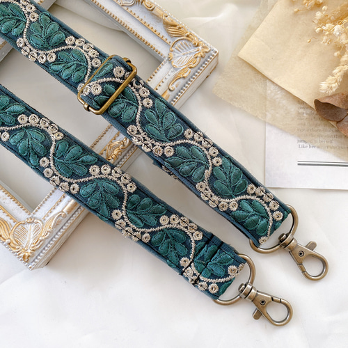 インド刺繍リボン】ショルダーストラップ スマホショルダー ネック