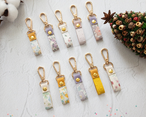 キーホルダー ストラップ リバティ ぽるとぅくれ キーホルダー