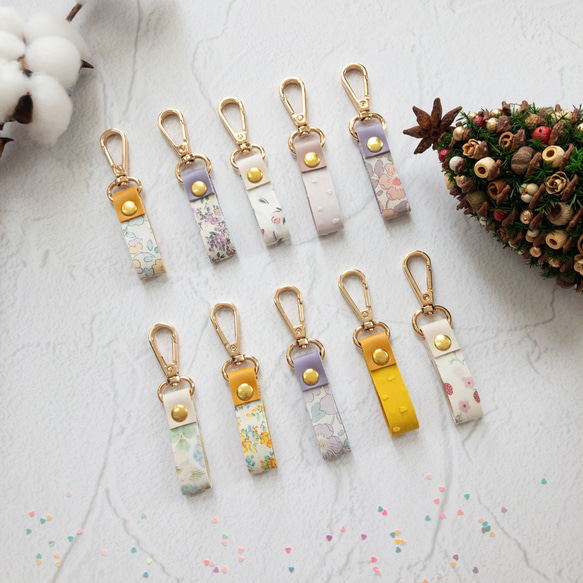 happy99 ストラップ　キーホルダー キーホルダー ストラップ リバティ ぽるとぅくれ キーホルダー