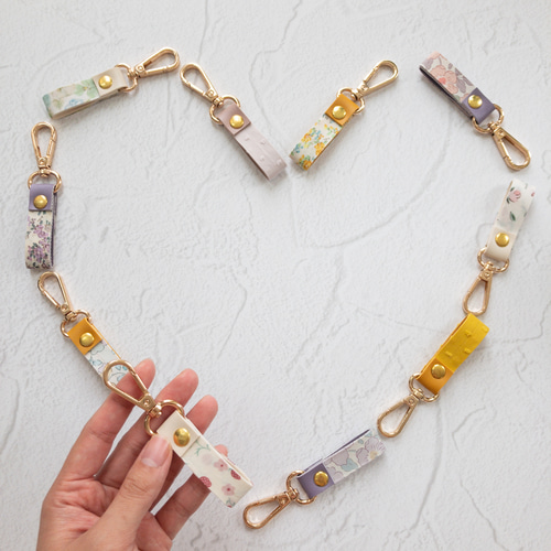 キーホルダー ストラップ リバティ ぽるとぅくれ キーホルダー