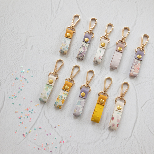 キーホルダー ストラップ リバティ ぽるとぅくれ キーホルダー