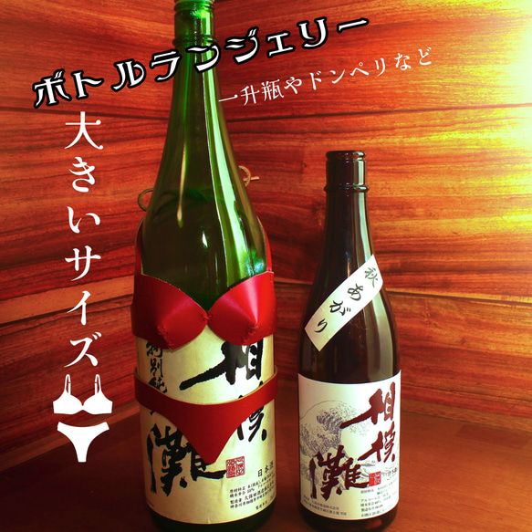 ボトルランジェリー 赤 大きいサイズ 送料無料 面白 本革 宴会 お酒 