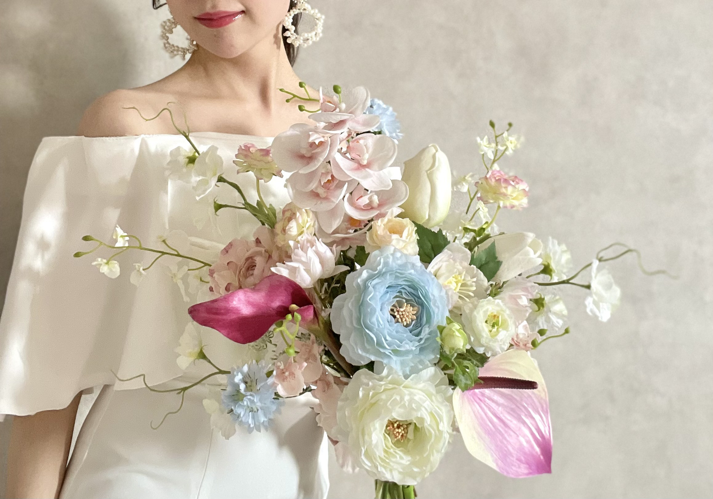 ウェディングブーケ＋ブートニア 22,000円