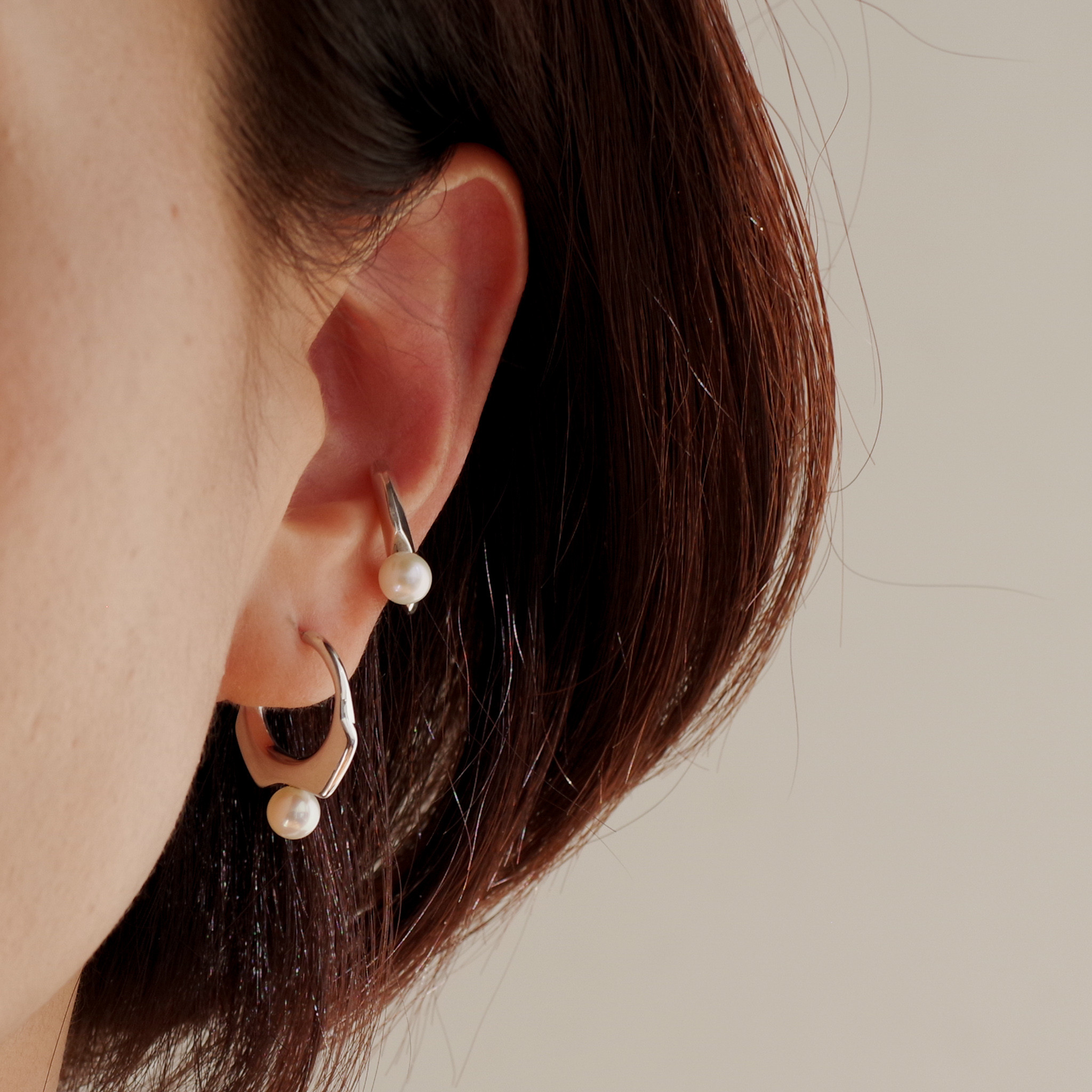 PIERCE/ | SP-18| big pearl - gold