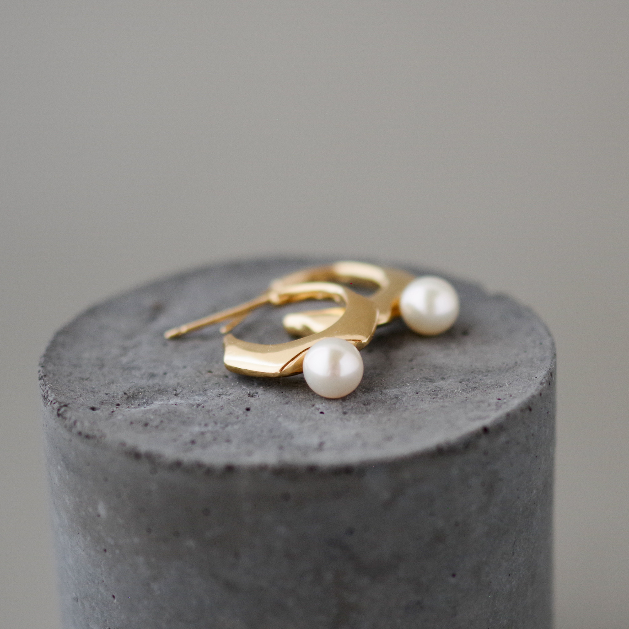 PIERCE/ | SP-18| big pearl - gold