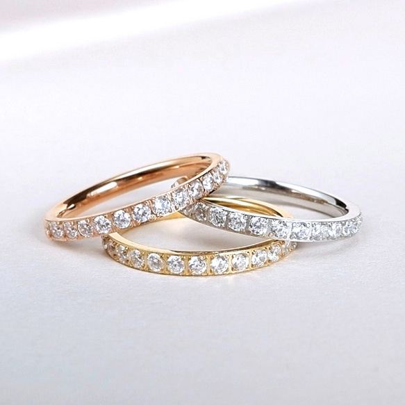新品0.87ct フルエタニティリング ジルコニア フルエタニティリング ジルコニア サージカルステンレス 指輪 ご褒美