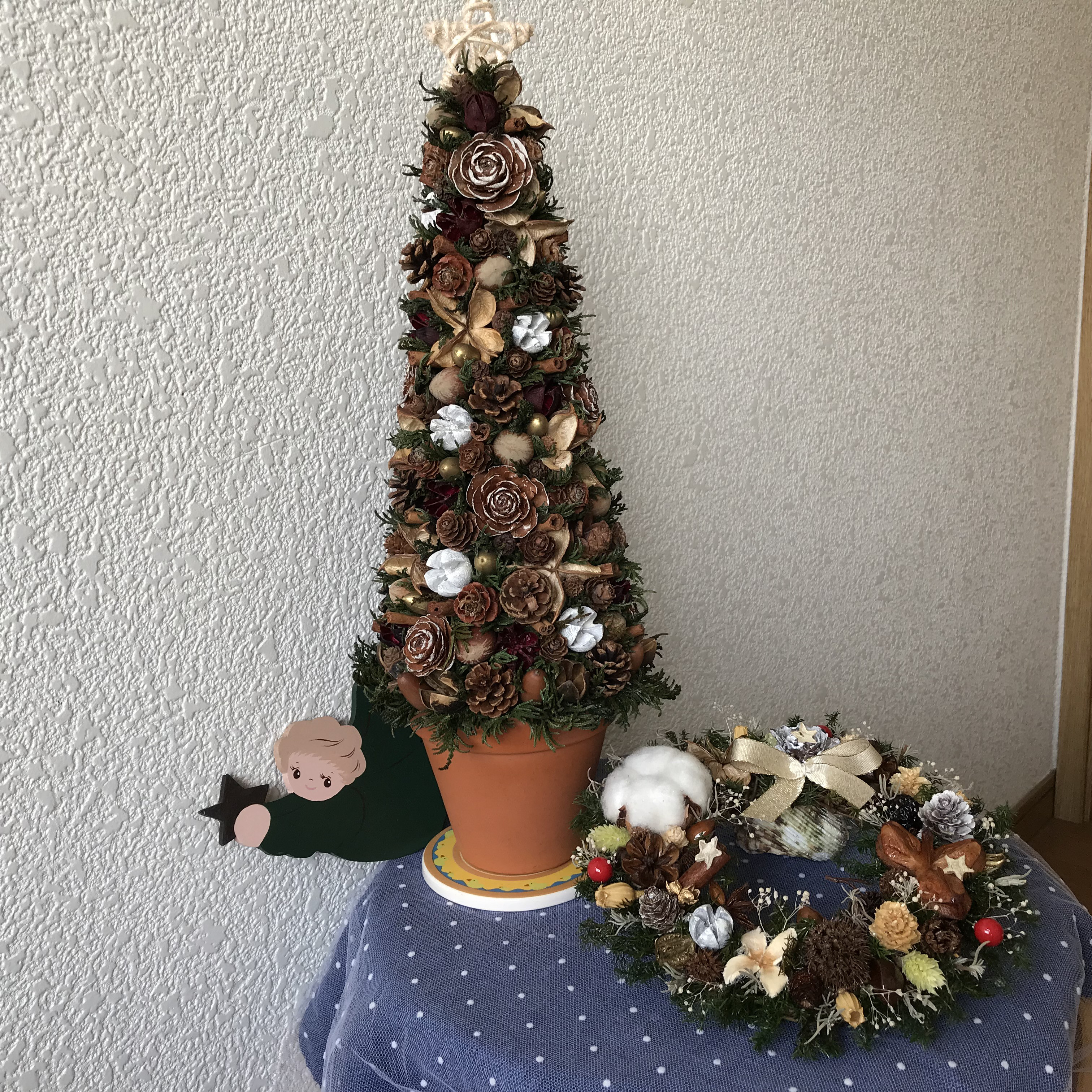 《新作＊X'mas》北欧の森のお洒落なクリスマスツリー 高さ43cm（送料無料）