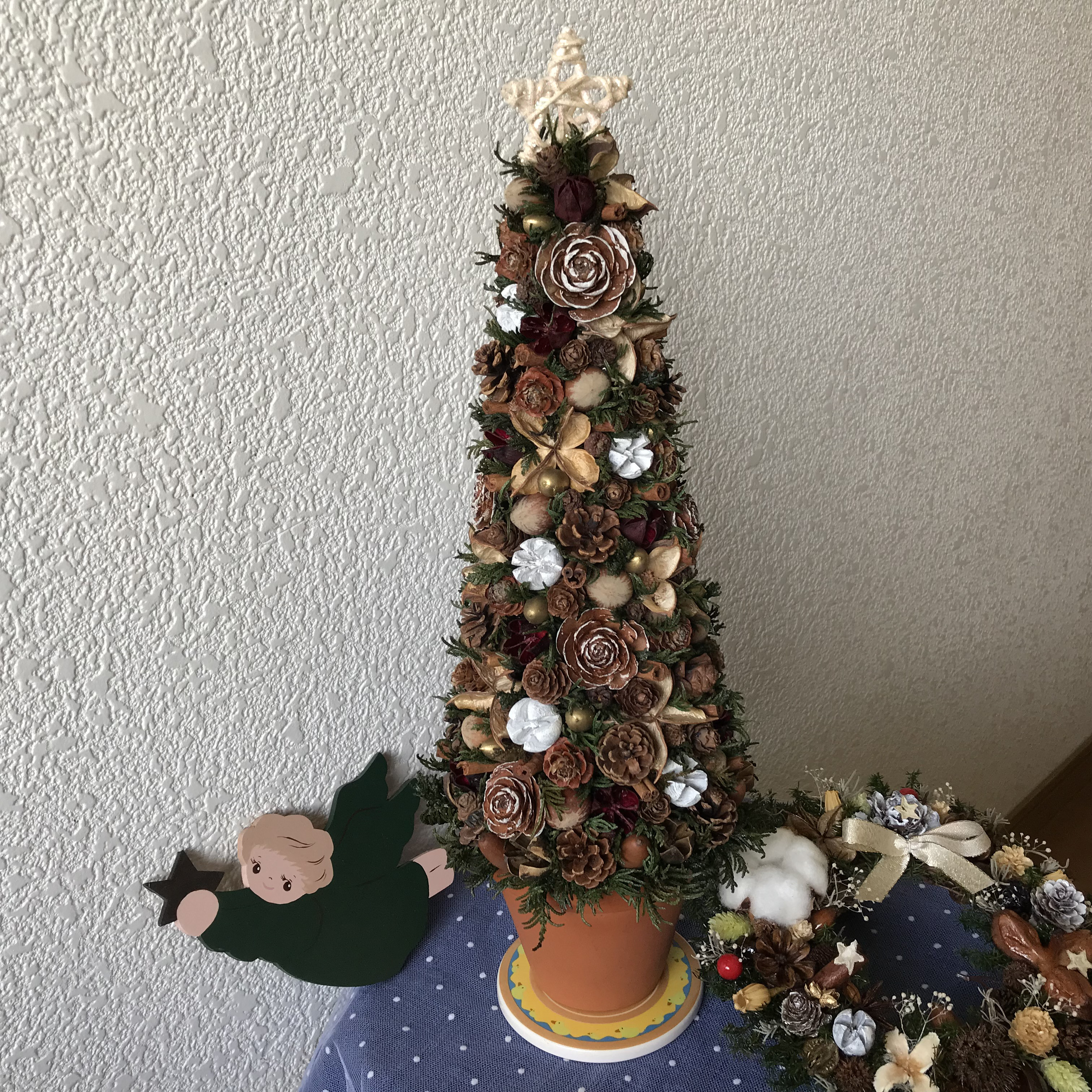 《新作＊X'mas》北欧の森のお洒落なクリスマスツリー 高さ43cm（送料無料）