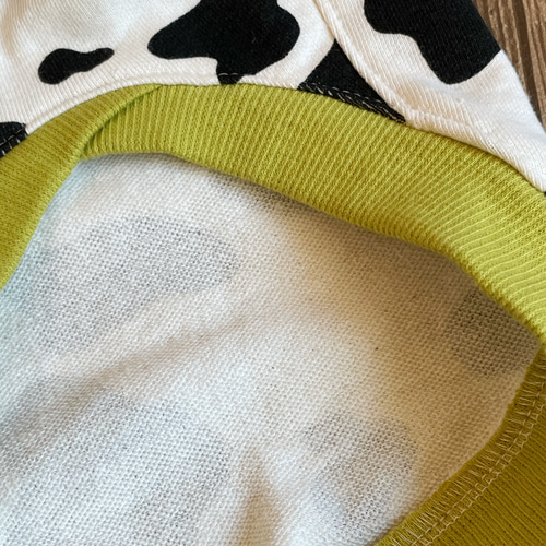 牛柄 モノトーン ロングサイズ タンクトップ ダックス服 ペットウエア