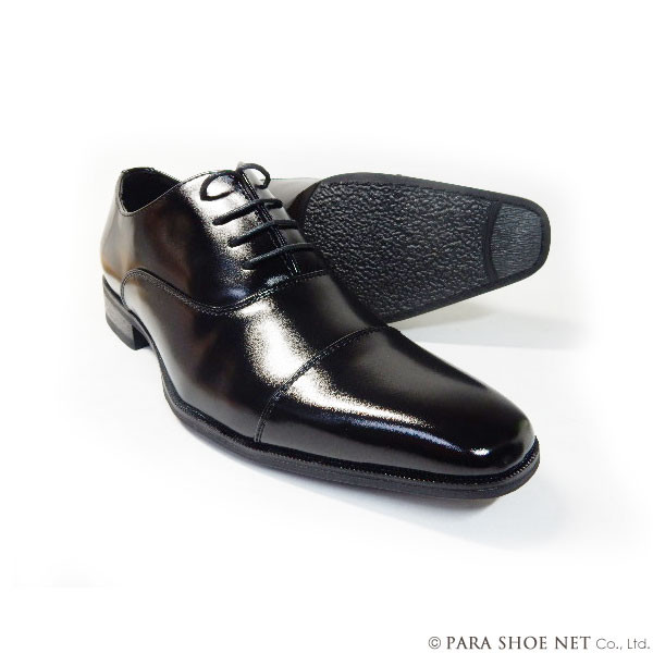 PARASHOE 内羽根ストレートチップ ビジネスシューズ 黒 23cm 23.5cm 24cm（PS11200-BL）