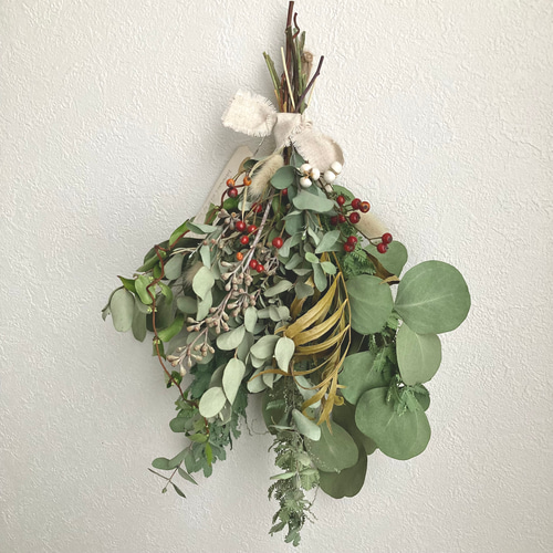 ユーカリのスワッグ ドライフラワー ドライフラワー Eucalyptus 通販