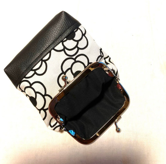 箱タグ付き　マルジェラ　がま口パース ストラップ付横型がま口パスケース あをによし | 鉄道グッズ