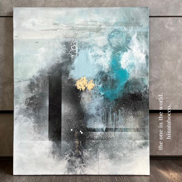 【海外限定】 現代アート 65×53㎝ 大きめ モダン 絵画 原画 抽象画 アート 絵画