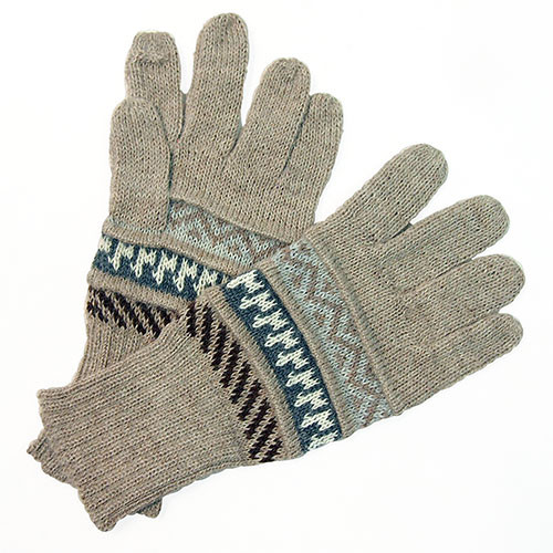 アルパカ100％手袋GU5FS284
