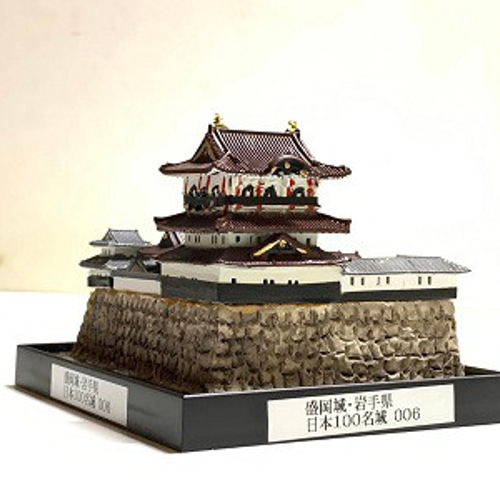 完成品】盛岡城・岩手県 お城 ミニジオラマ 手のひらサイズ 城コレ